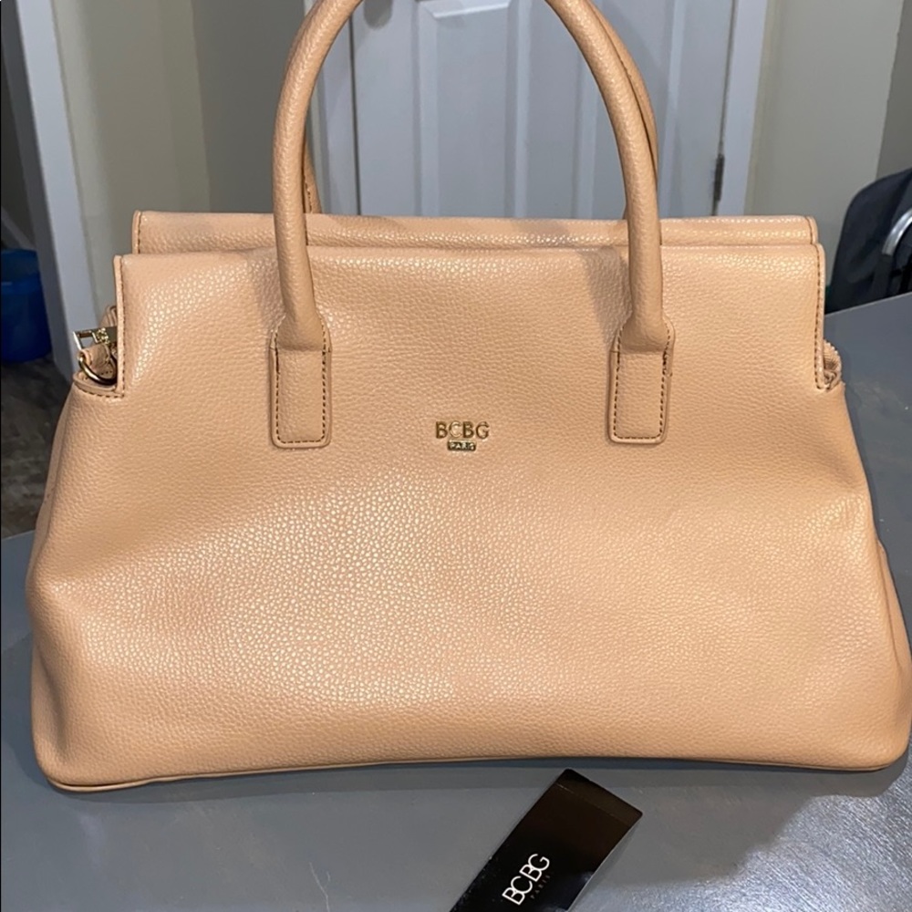 BCBG Tan satchel